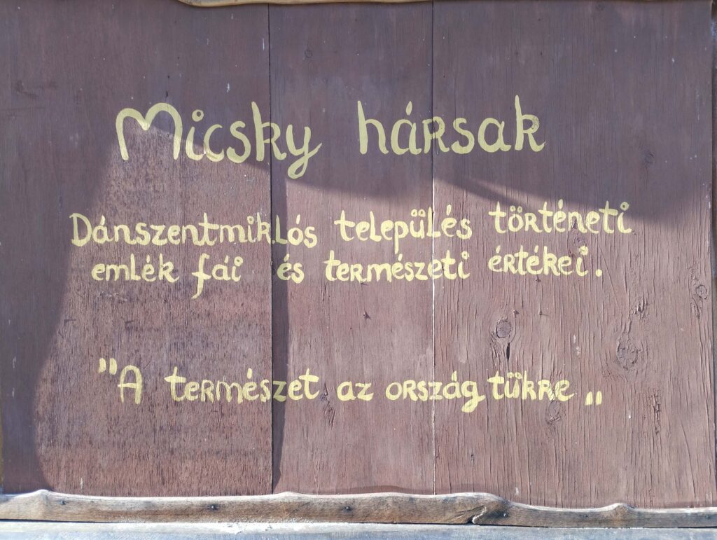 Micsky-hársak tábla